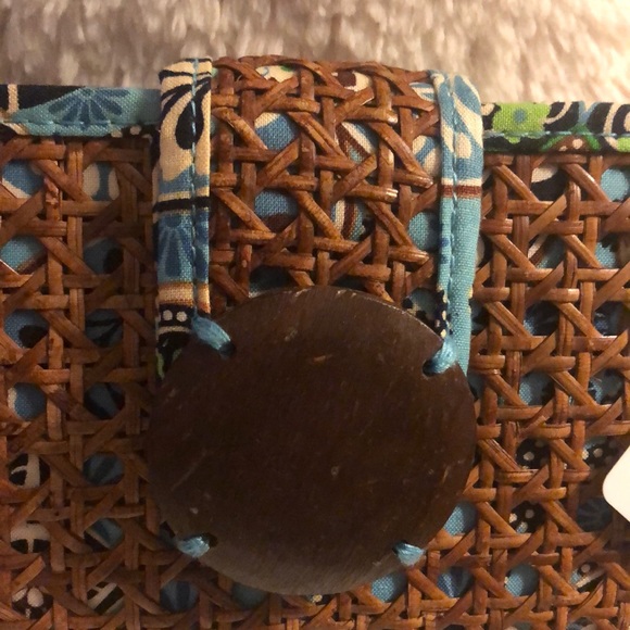 NWT Vera Bradley Tiki Clutch Wedding, vacation, beach, photo shoot honeymoon - Picture 3 of 11